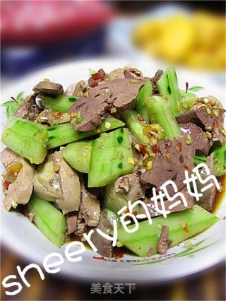 黄瓜拌鸡肝的做法
