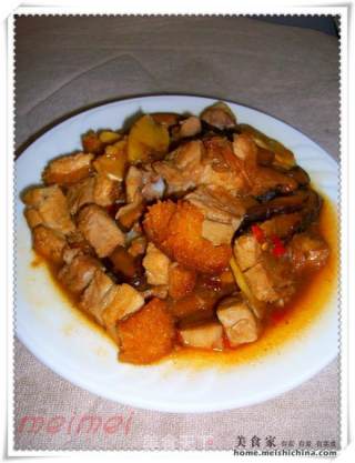 家常菜肴@@冬菇丝炒烧肉的做法