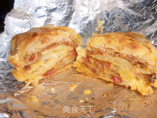 黄金酥皮辣肉饼的做法