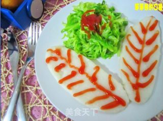 茄汁年糕包菜的做法