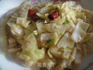 酸辣包菜的做法