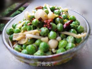 豌豆拌金针菇的做法