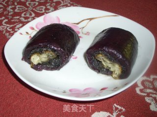 紫糯米团的做法