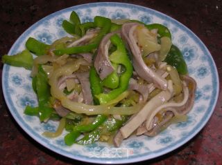咸菜炒猪肚的做法