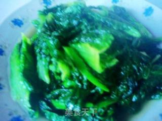 莴笋两吃之清炒莴笋叶的做法