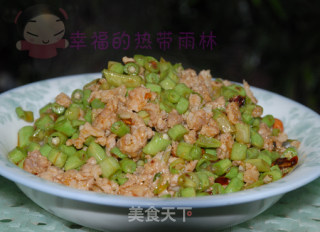 酸豇豆炒肉末的做法