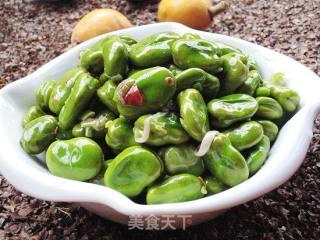 蒜香嫩蚕豆的做法