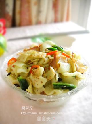 腊肉枯炒豆丝的做法