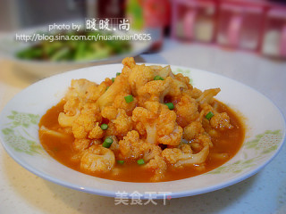 西红柿炒菜花的做法