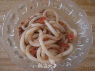 番茄肉酱乌冬面的做法