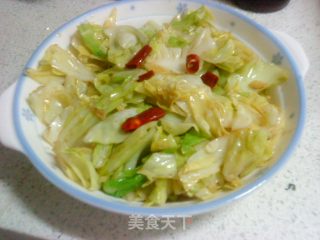 失败的呛炒包菜的做法