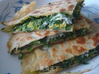 韭菜鸡蛋黄金饼的做法
