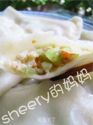西瓜皮鲜肉饺子