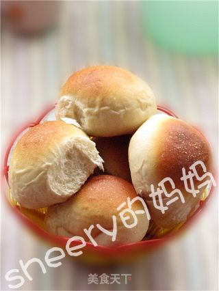 豆沙馅餐包的做法