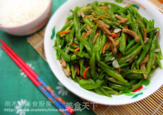里脊芸豆丝的做法
