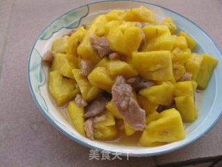 【飞禽走兽】菠萝炒肉的做法