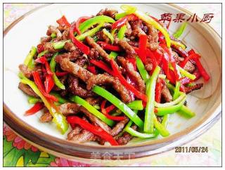 煸牛肉丝的做法