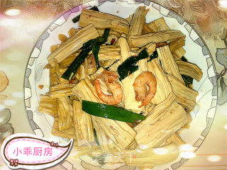 北极虾仁炒腐竹的做法