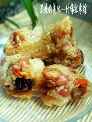 什锦红枣粽【四角粽】的做法