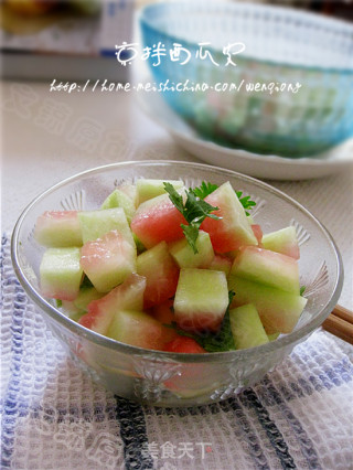【夏日小凉菜】——凉拌西瓜皮的做法