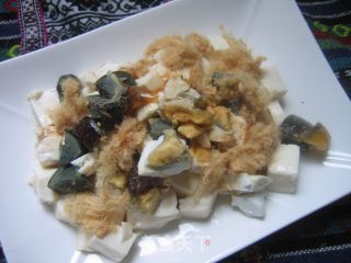 【夏日小凉菜】双蛋拌豆腐的做法