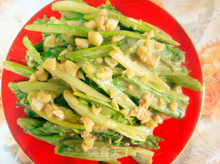 【夏日小凉菜】---麻酱生拌油麦菜