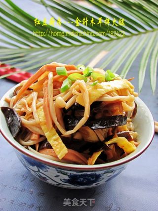 【夏日小凉菜】---金针木耳拌火腿