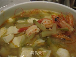 送给老公的——“鲜虾豆腐汤”的做法