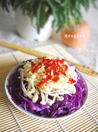 【夏日小凉菜】--辣拌如意紫甘蓝的做法