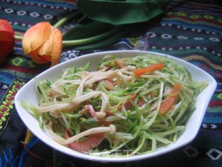 【夏日小凉菜】松柳芽拌金针菇的做法