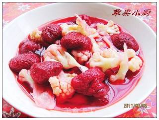 糖水草莓菜花