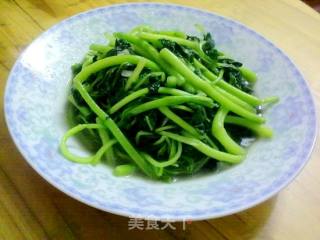 第一次的味道--蒜蓉白苋菜的做法