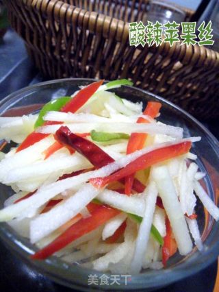 酸辣苹果丝的做法