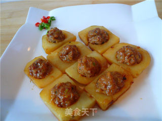 蒸土豆肉丸的做法