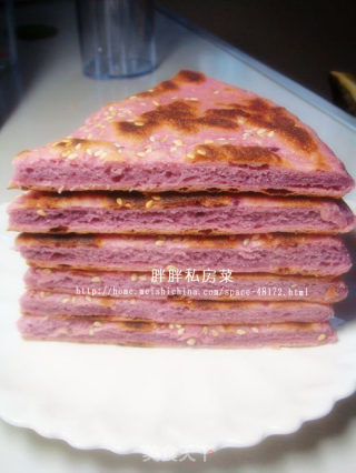 紫薯发面饼的做法