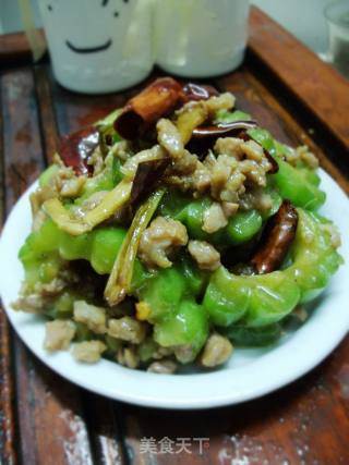 干煸肉末苦瓜的做法