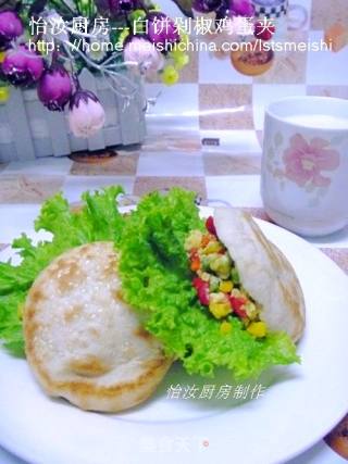 【中式面点】营养早餐---白饼剁椒鸡蛋夹的做法
