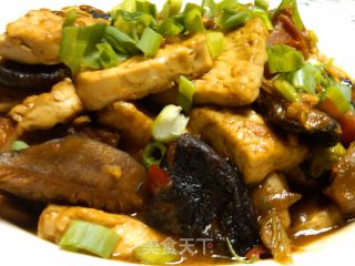 非常合适可口的下饭菜---香菇烧豆腐