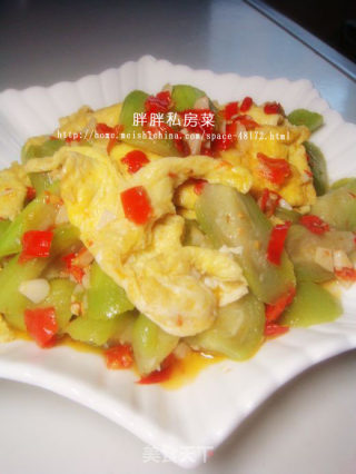 【川菜】--剁椒丝瓜炒蛋的做法