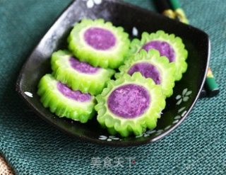 紫薯苦瓜圈的做法
