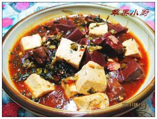 麻婆鸳鸯豆腐的做法
