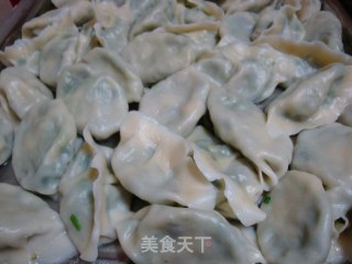 虾仁蛤喇肉韭菜饺子