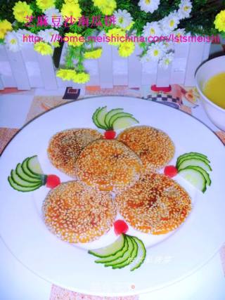 【中式面点】花样饼系列---芝麻红豆南瓜饼的做法