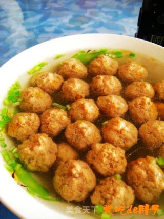 【鲁菜】----汆牛肉丸子