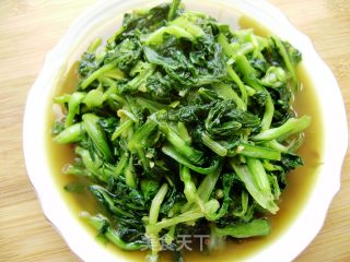 醋溜小油菜的做法