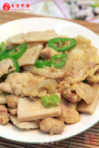 肉片炒山药的做法