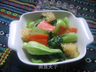 【鲁菜】油菜银耳脆