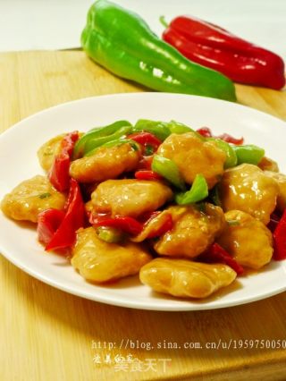 美丽又美味的营养菜---彩椒炒鸡排的做法