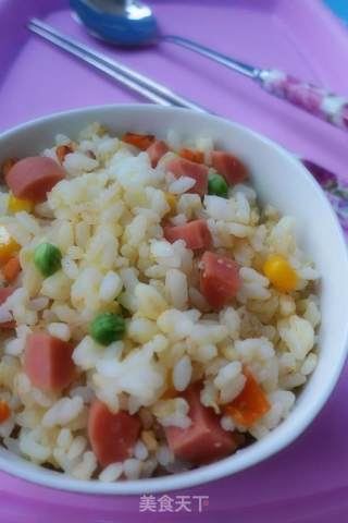 五彩蛋炒饭