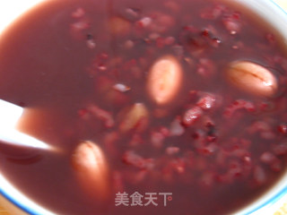 红豆花生黑米粥